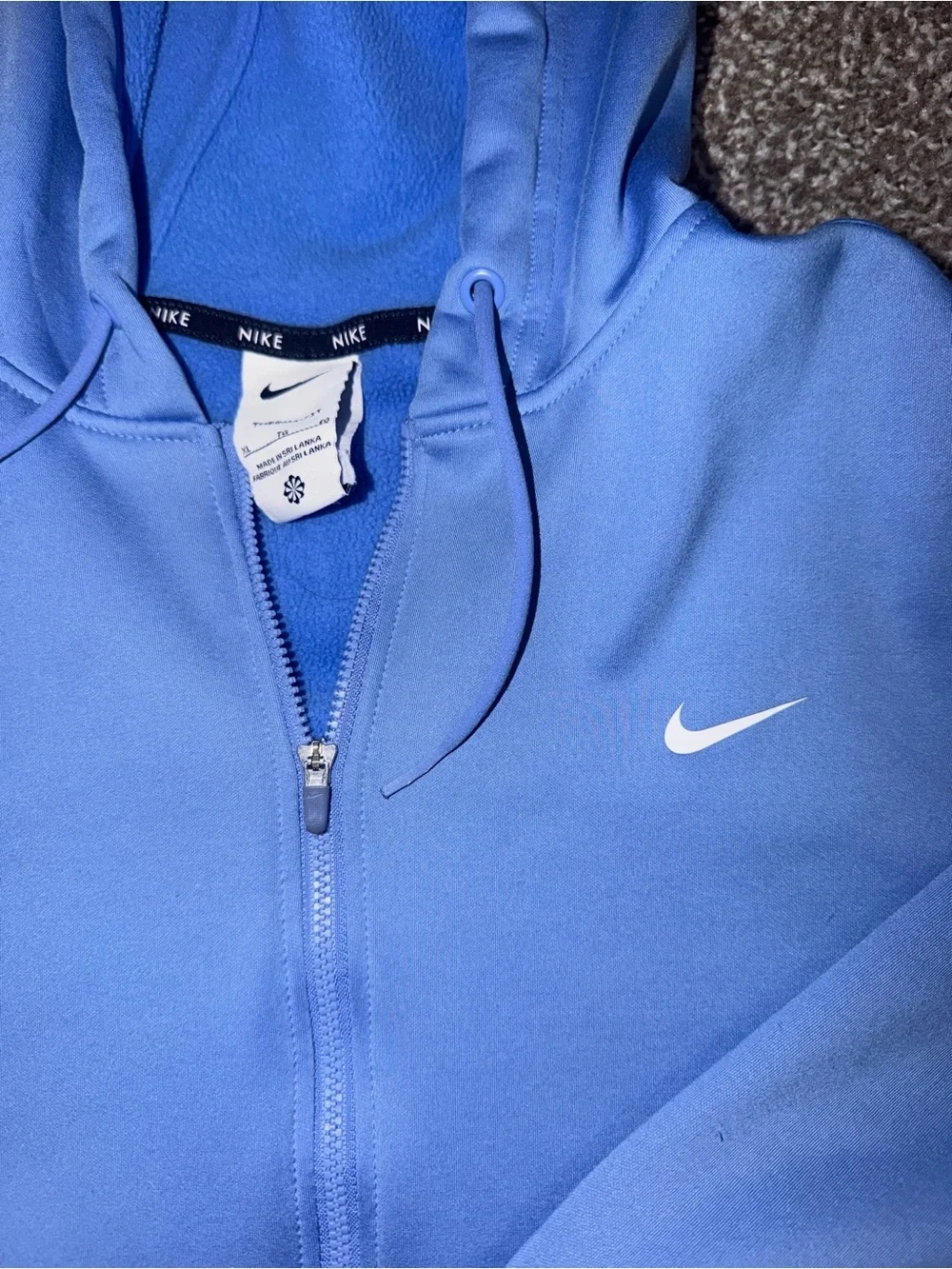 Nike Light Blue Full-Zip Hoodie Jacket